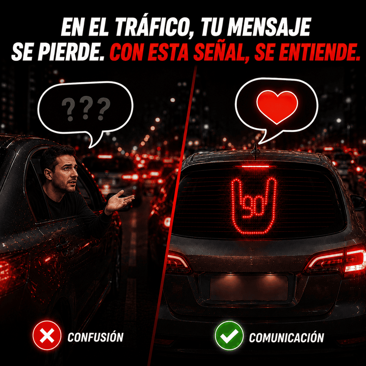 Señal LED para carro - HandSign