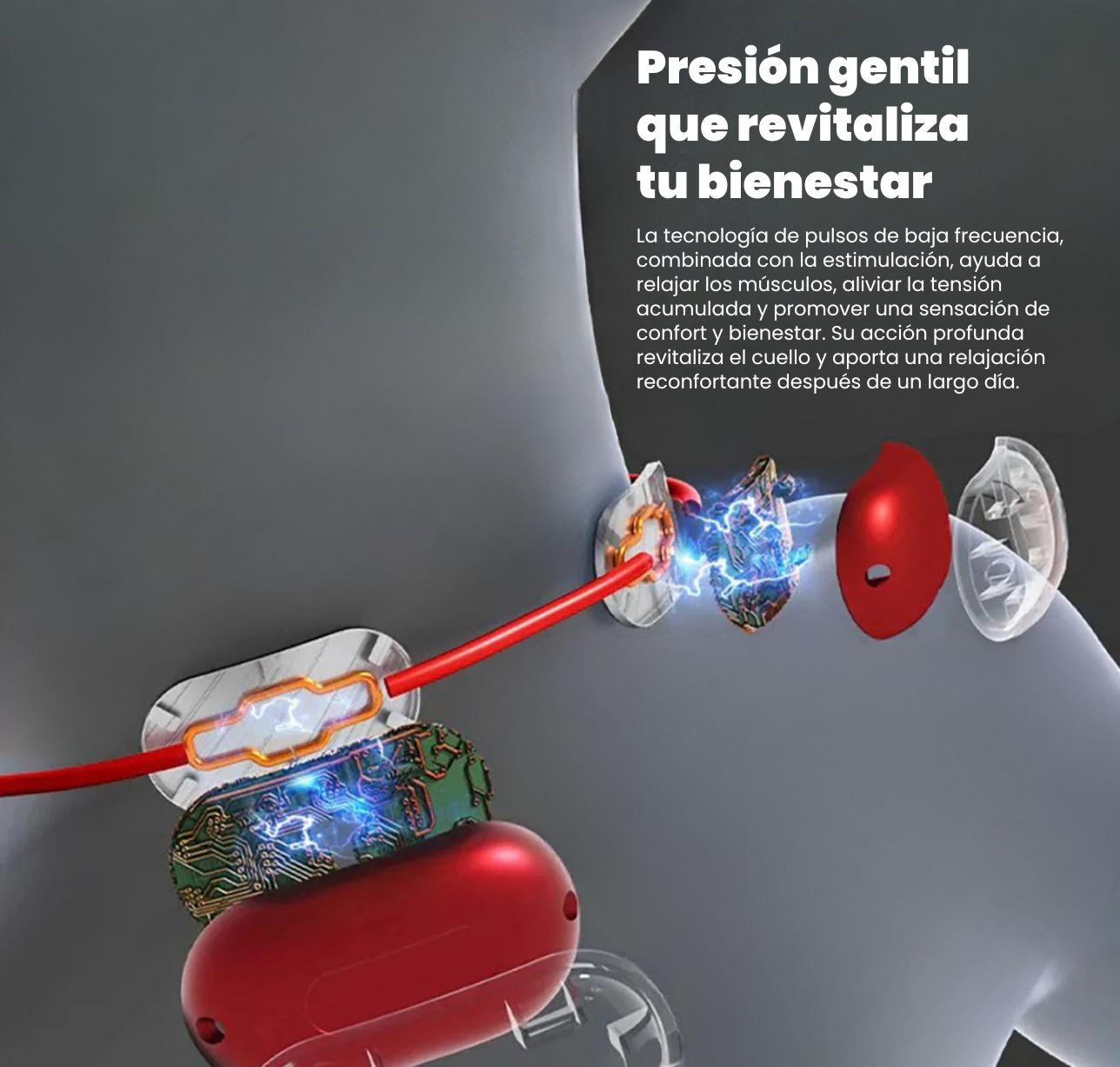 Mini masajeador portátil inalámbrico para el cuello