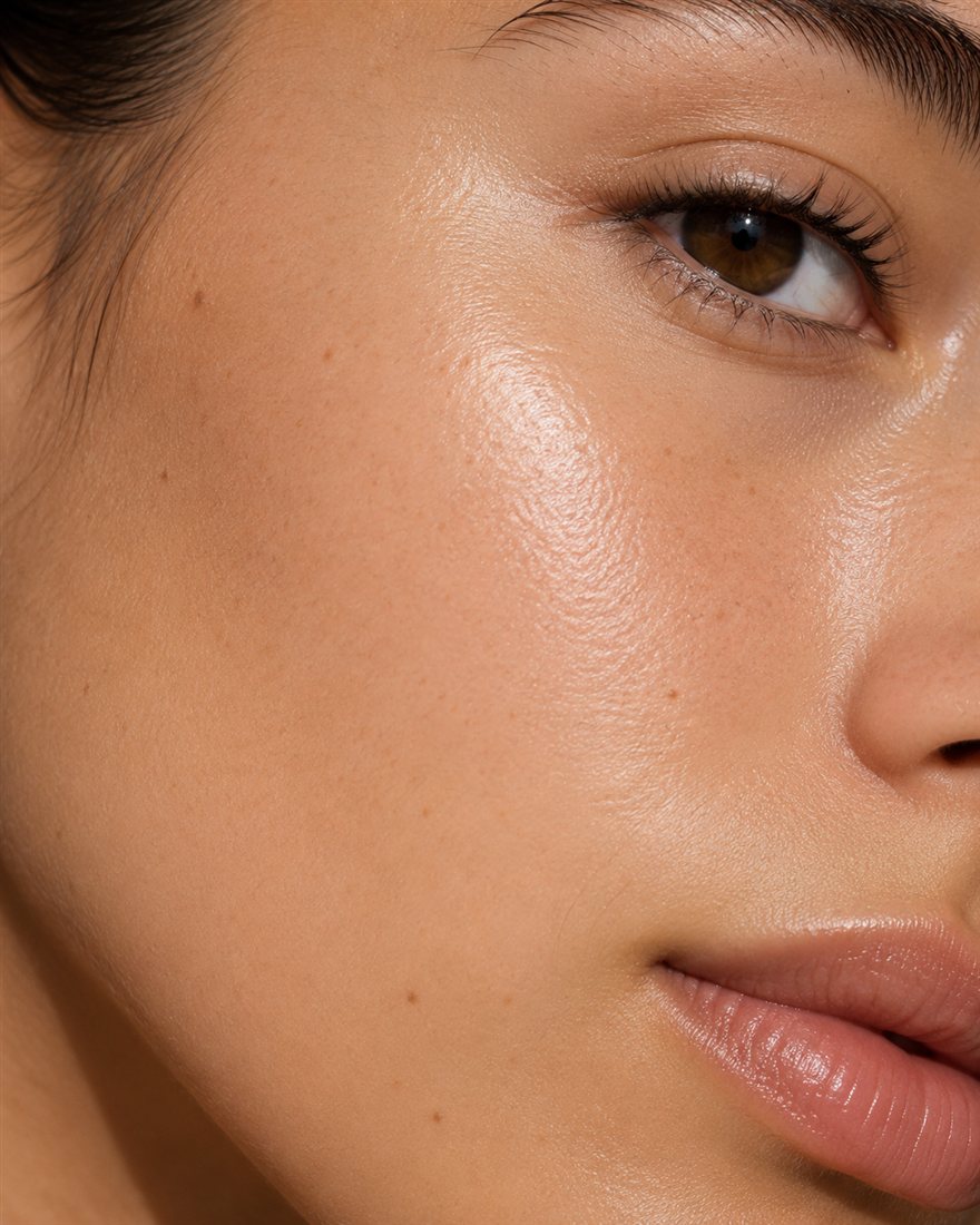 Piel saludable y luminosa — resultado de Aura Skin™
