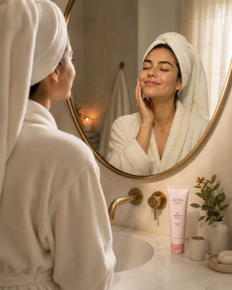 Rutina de aplicación de Aura Skin™