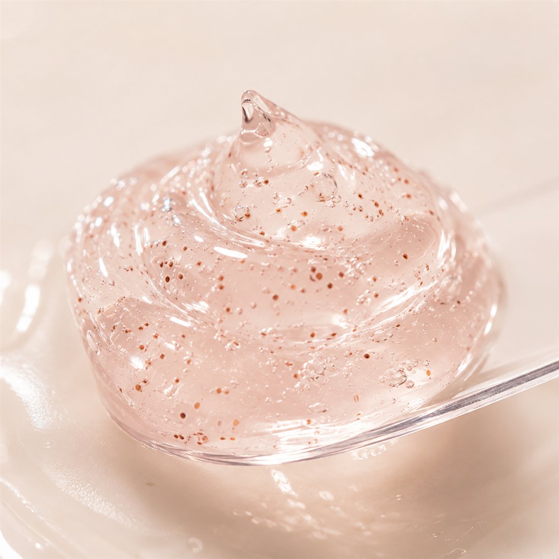 Textura real del gel exfoliante Aura Skin™