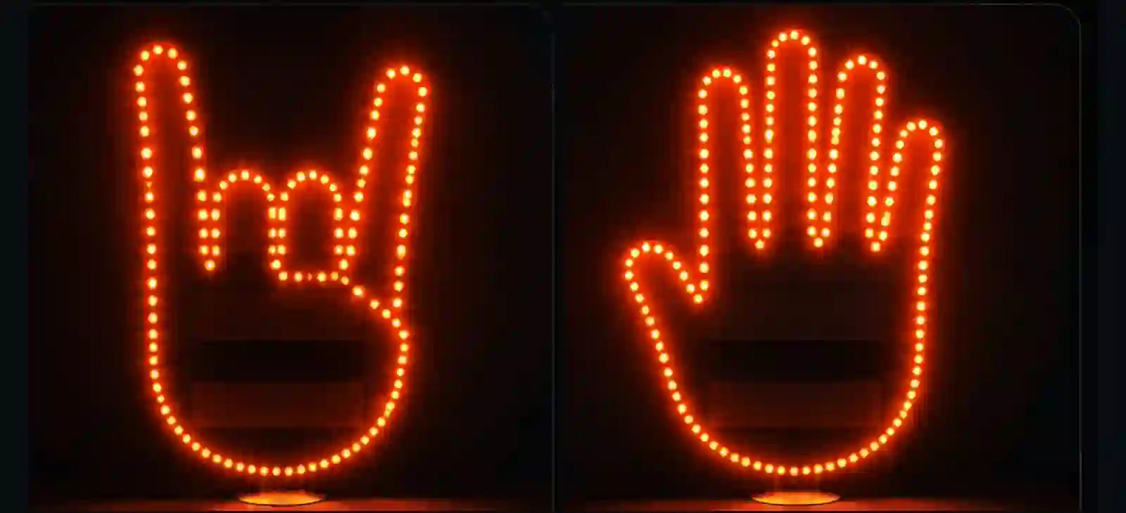Gestos disponibles del Aviso LED Carro