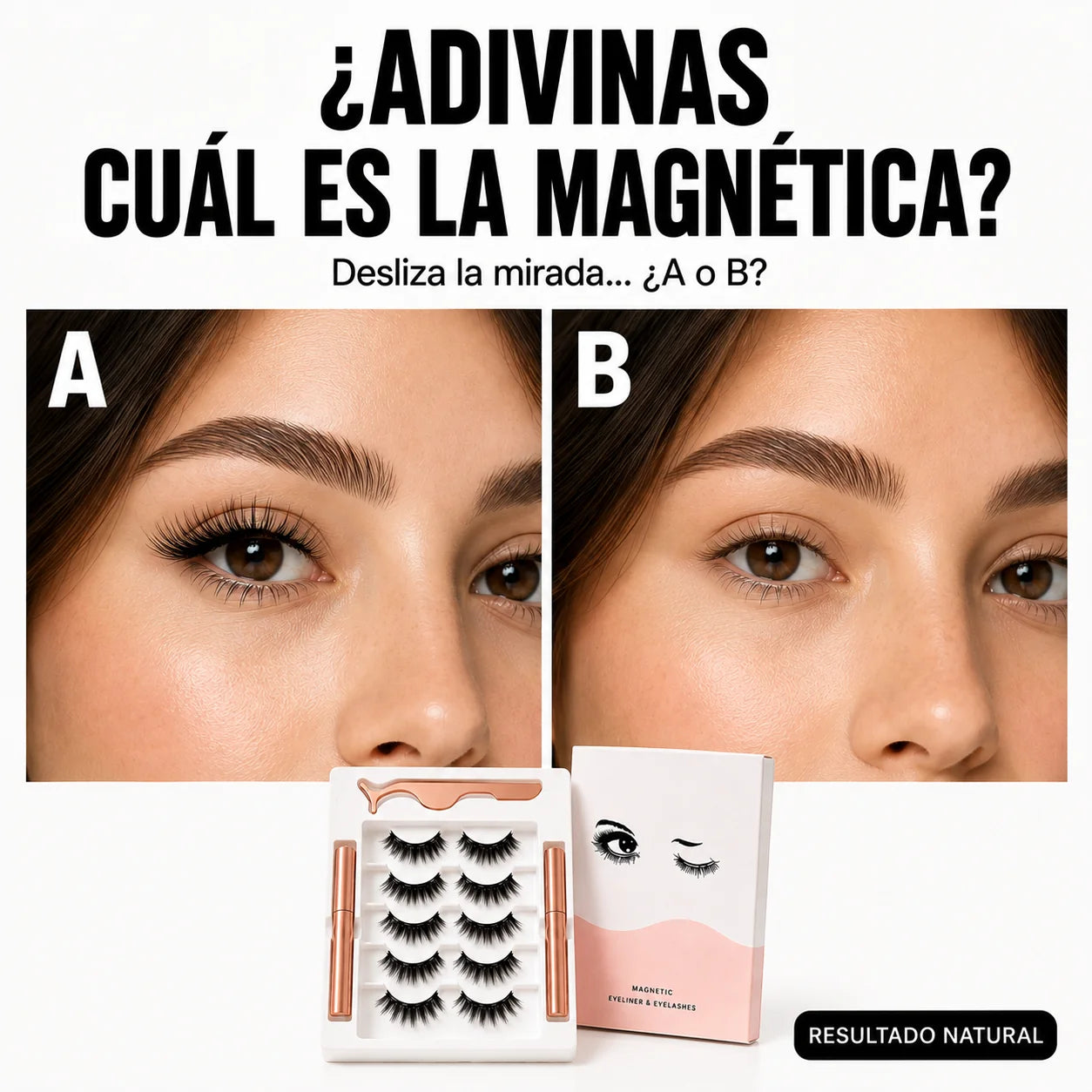 Comparativa: pegamento vs. pestañas magnéticas vs. extensiones de salón