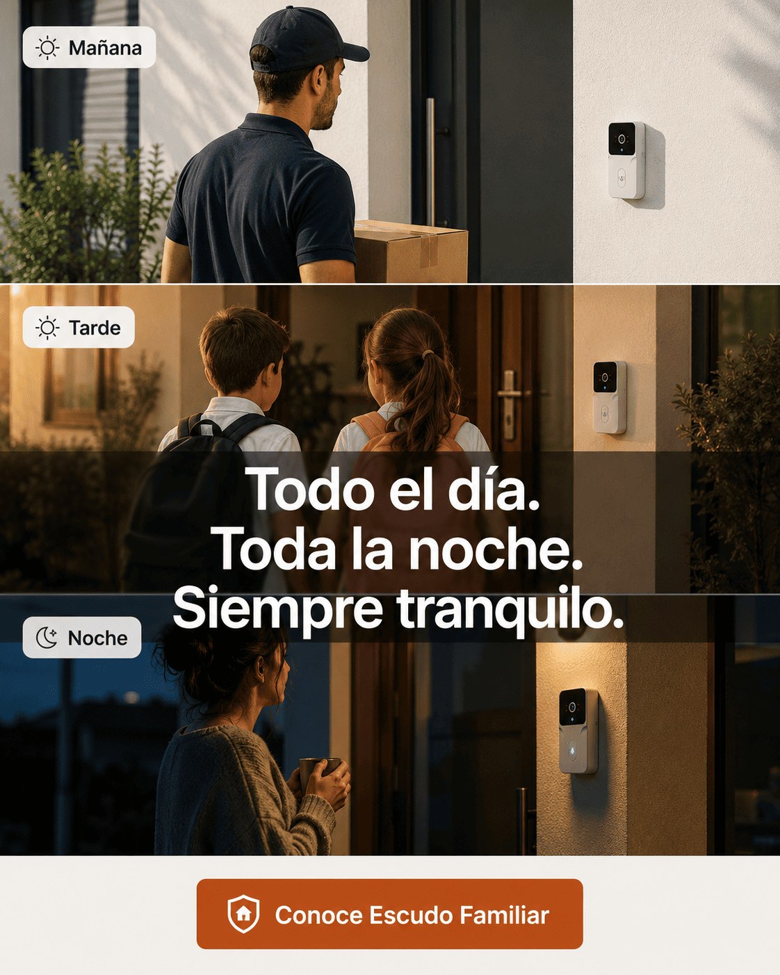 Ring Cámara te acompaña todo el día: mañana, tarde y noche